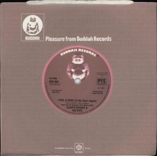 Gladys Knight & The Pips I Feel A Song (In My Heart Again) 7" vinyl single (7 inch record / 45) UK GLD07IF689871