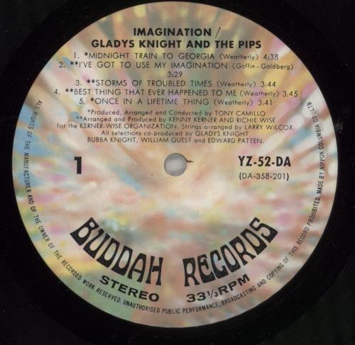 Gladys Knight & The Pips Imagination vinyl LP album (LP record) Japanese GLDLPIM873585