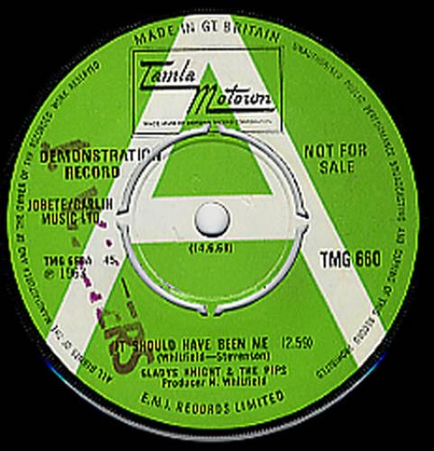 Gladys Knight & The Pips It Should Have Been Me 7" vinyl single (7 inch record / 45) UK GLD07IT348777