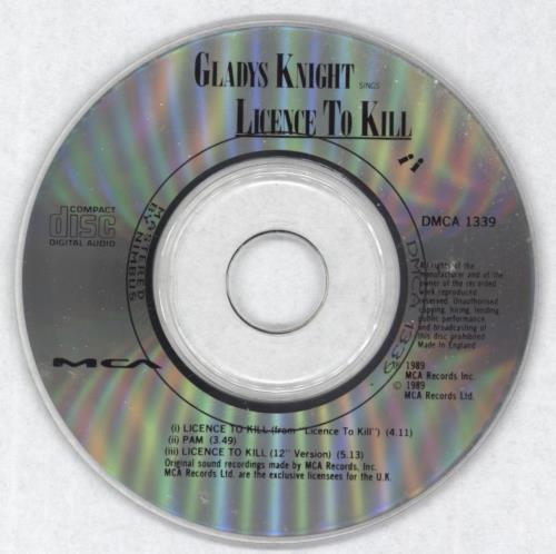 Gladys Knight & The Pips Licence To Kill 3" CD single (CD3) UK GLDC3LI102474