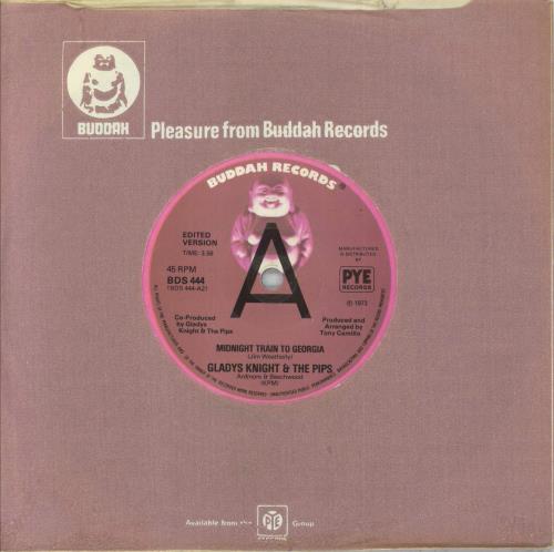 Gladys Knight & The Pips Midnight Train To Georgia - A-Label 7" vinyl single (7 inch record / 45) UK GLD07MI641148