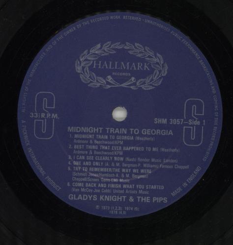 Gladys Knight & The Pips Midnight Train To Georgia vinyl LP album (LP record) UK GLDLPMI686923