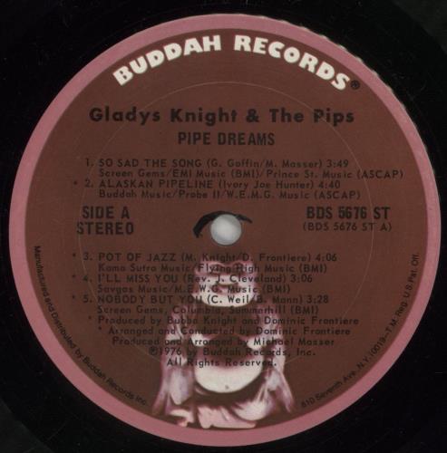 Gladys Knight & The Pips Pipe Dreams - Shrink vinyl LP album (LP record) US GLDLPPI863148