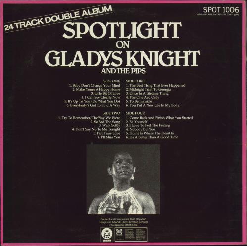 Gladys Knight & The Pips Spotlight On Gladys Knight And The Pips 2-LP vinyl record set (Double LP Album) UK GLD2LSP770979