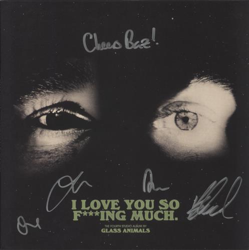 Glass Animals I Love You So F***ing Much - Black & White Splatter Vinyl - Autographed vinyl LP album (LP record) UK G8ELPIL875116