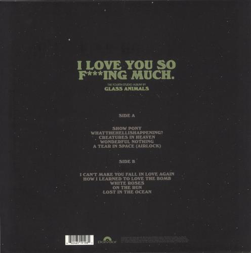 Glass Animals I Love You So F***ing Much - Black & White Splatter Vinyl - Autographed vinyl LP album (LP record) UK G8ELPIL875116