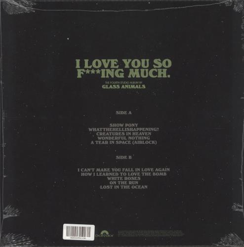 Glass Animals I Love You So F***ing Much - Black Vinyl + Autographed Sleeve - Sealed vinyl LP album (LP record) UK G8ELPIL871419