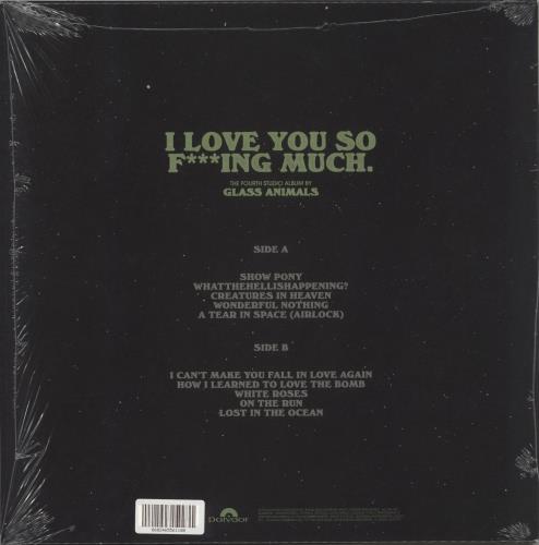 Glass Animals I Love You So F***ing Much - Black Vinyl - Autographed vinyl LP album (LP record) UK G8ELPIL875093