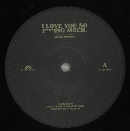 Glass Animals I Love You So F***ing Much - Deep Cut Remastered Pressing 2-LP vinyl record set (Double LP Album) UK G8E2LIL876543