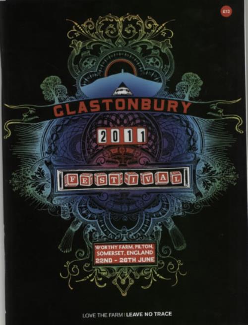 Glastonbury 2011 Festival tour programme UK G-FTRFE599877