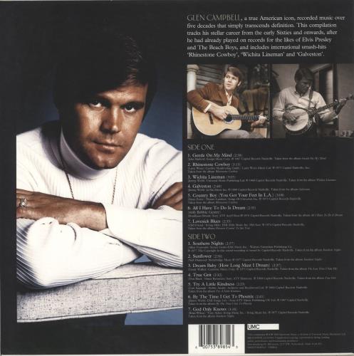Glen Campbell Gentle On My Mind: The Best Of vinyl LP album (LP record) UK GLCLPGE887038