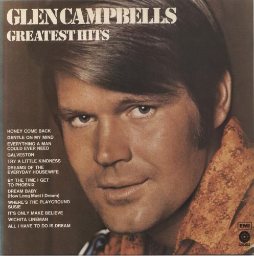 Glen Campbell Greatest Hits vinyl LP album (LP record) UK GLCLPGR697823