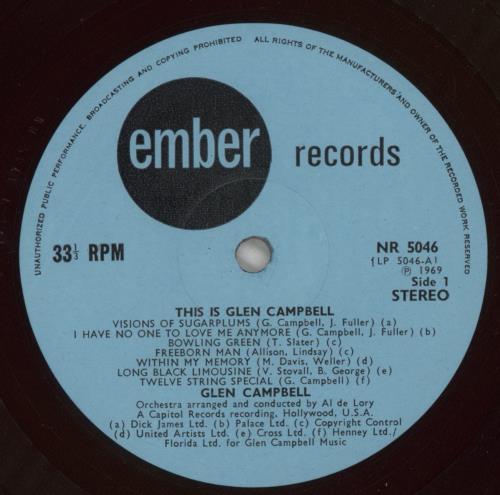 Glen Campbell This Is Glen Campbell vinyl LP album (LP record) UK GLCLPTH457520