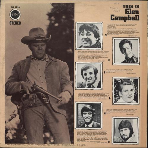Glen Campbell This Is Glen Campbell vinyl LP album (LP record) UK GLCLPTH457520