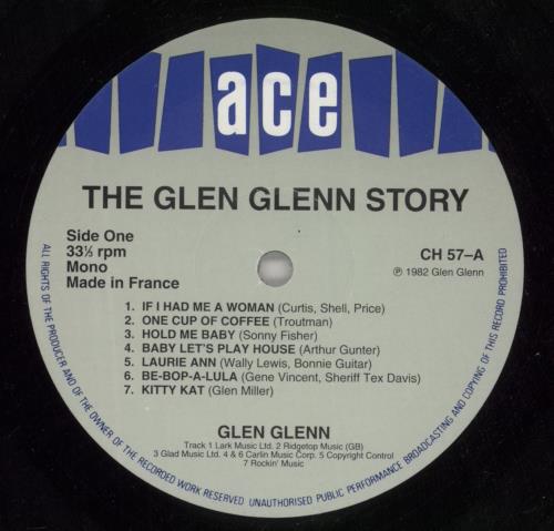 Glen Glenn The Glen Glenn Story vinyl LP album (LP record) UK G0ELPTH611733