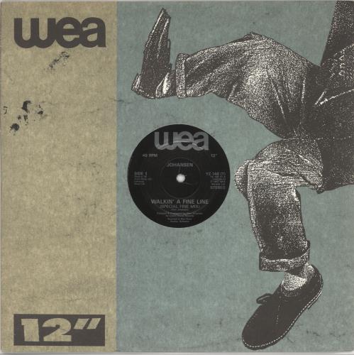 Glen Johansen Walkin' A Fine Line 12" vinyl single (12 inch record / Maxi-single) UK Z7J12WA725381