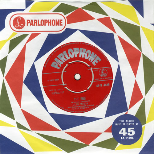 Glen Mason The End 7" vinyl single (7 inch record / 45) UK GMJ07TH552465