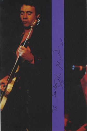 Glen Matlock Autographed Photo photograph UK GMKPHAU368981