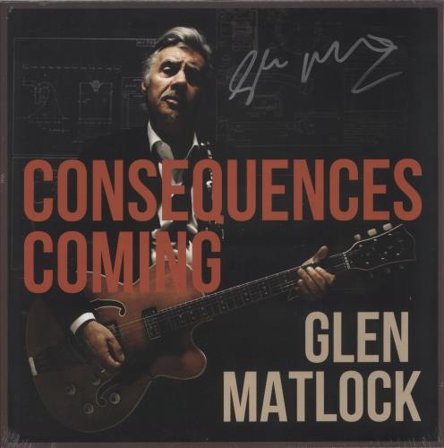 Glen Matlock Consequences Coming - Blue Vinyl - Autographed - Sealed vinyl LP album (LP record) UK GMKLPCO875072