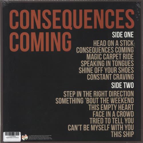 Glen Matlock Consequences Coming - Blue Vinyl - Autographed - Sealed vinyl LP album (LP record) UK GMKLPCO875072