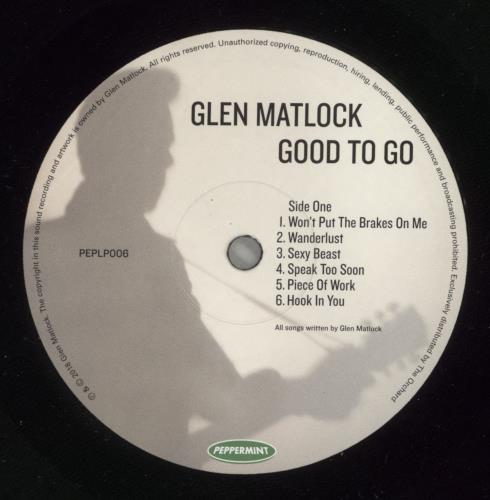 Glen Matlock Good To Go - Autographed Sleeve & Postcard vinyl LP album (LP record) UK GMKLPGO875075