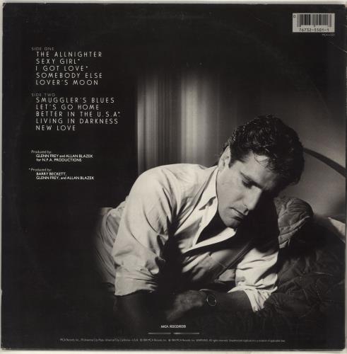 Glenn Frey The Allnighter vinyl LP album (LP record) US GLNLPTH713985