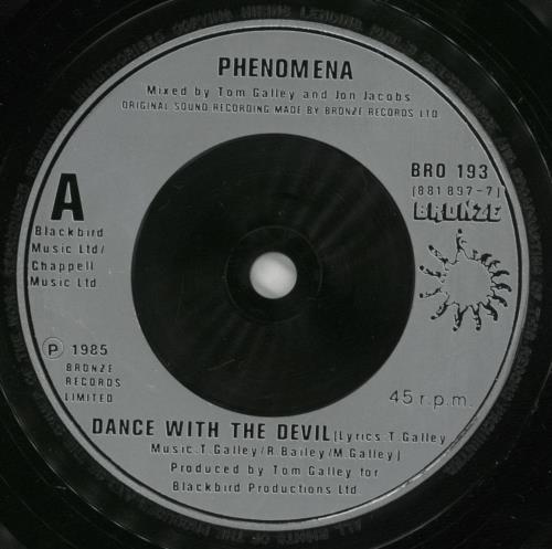Glenn Hughes Dance With The Devil 7" vinyl single (7 inch record / 45) UK GLH07DA191960