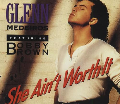 Glenn Medeiros She Ain't Worth It CD single (CD5 / 5") UK GMAC5SH390816