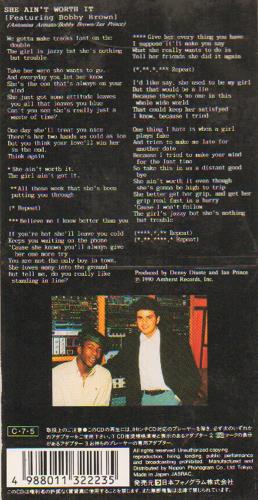 Glenn Medeiros She Ain't Worth It 3" CD single (CD3) Japanese GMAC3SH674006