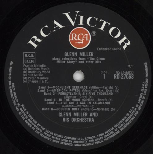 Glenn Miller Plays Selections From 'The Glenn Miller Story' - 2nd vinyl LP album (LP record) UK GMELPPL412781