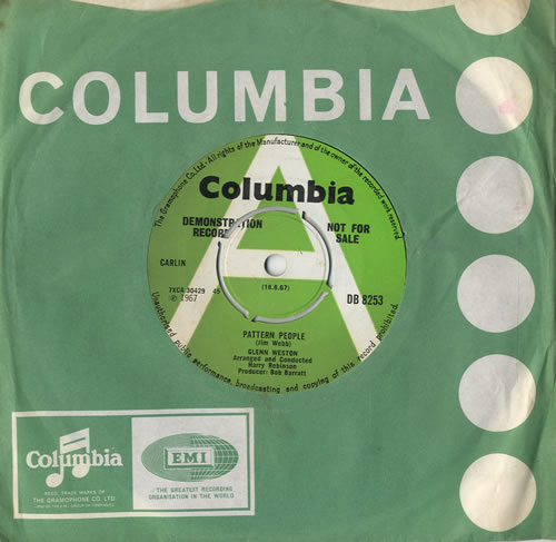 Glenn Weston Pattern People 7" vinyl single (7 inch record / 45) UK 4GW07PA587092