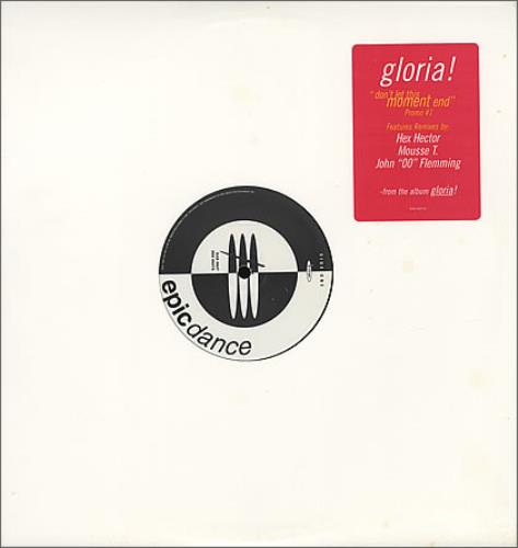 Gloria Estefan Don't Let This Moment End #1 12" vinyl single (12 inch record / Maxi-single) US EST12DO125081