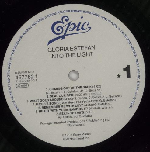 Gloria Estefan Into The Light - Double Hype Sticker vinyl LP album (LP record) Dutch ESTLPIN873447