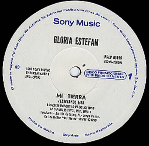 Gloria Estefan Mi Terra 12" vinyl single (12 inch record / Maxi-single) Mexican EST12MI160109