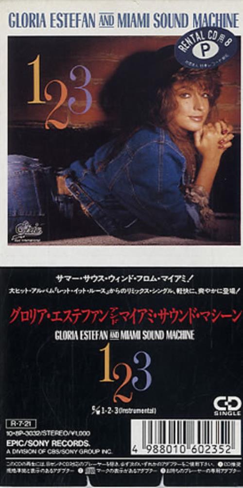Gloria Estefan One Two Three 3" CD single (CD3) Japanese ESTC3ON105245