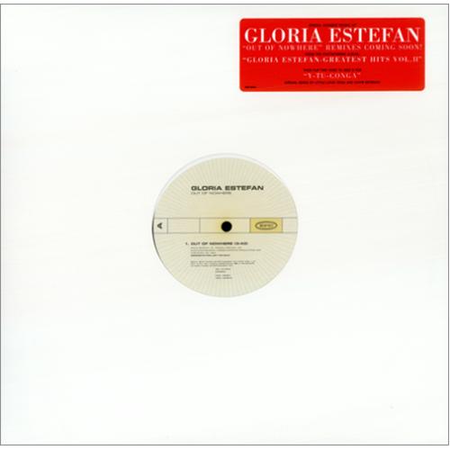 Gloria Estefan Out Of Nowhere 12" vinyl single (12 inch record / Maxi-single) US EST12OU180914