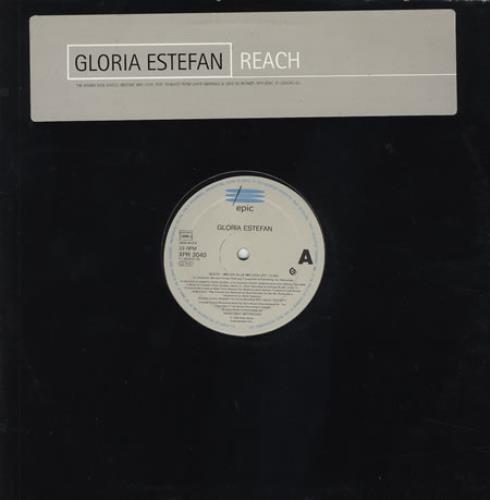 Gloria Estefan Reach 12" vinyl single (12 inch record / Maxi-single) UK EST12RE64529