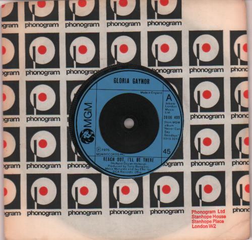 Gloria Gaynor Reach Out I'll Be There 7" vinyl single (7 inch record / 45) UK GLG07RE567216