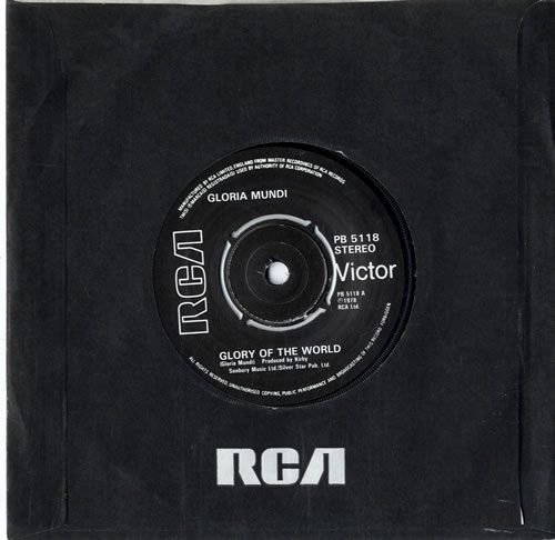 Gloria Mundi Glory Of The World 7" vinyl single (7 inch record / 45) UK GM307GL597522