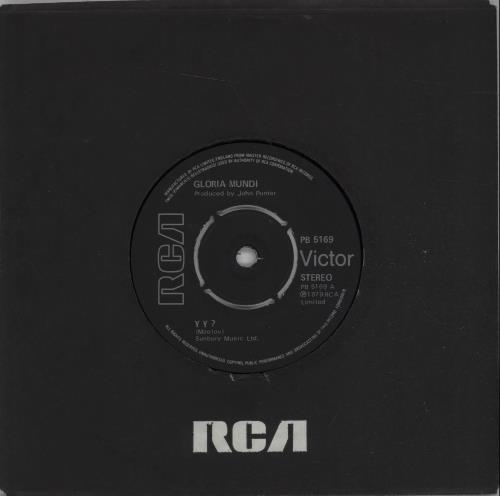 Gloria Mundi Y Y ? 7" vinyl single (7 inch record / 45) UK GM307YY669288