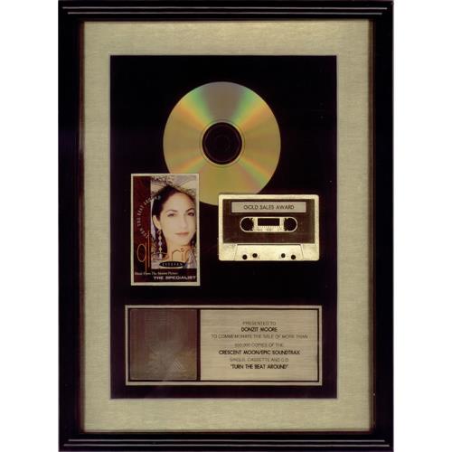 Gloria Estefan Turn The Beat Around award disc US ESTAWTU453976