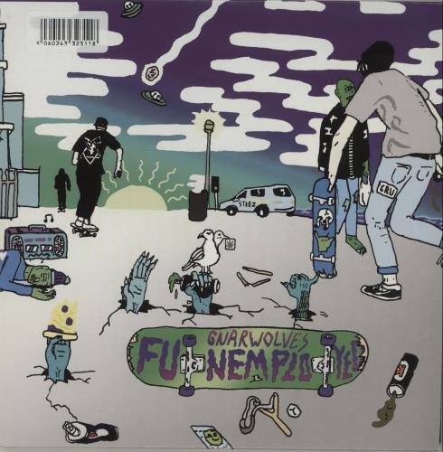 Gnarwolves Funemployed EP - 2nd - Purple / White Vinyl 7" vinyl single (7 inch record / 45) UK IXA07FU682188