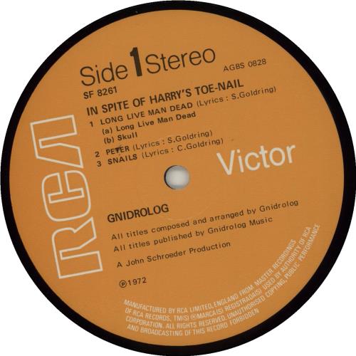 Gnidrolog In Spite of Harry's Toe-Nail - 1st - VG vinyl LP album (LP record) UK GN1LPIN676700