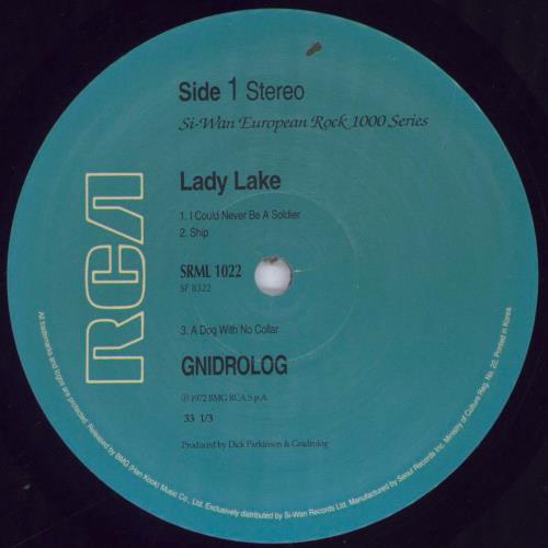 Gnidrolog Lady Lake vinyl LP album (LP record) Korean GN1LPLA832071