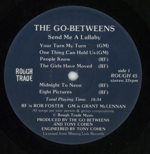 Go-Betweens Send Me A Lullaby - EX vinyl LP album (LP record) UK TGBLPSE879796