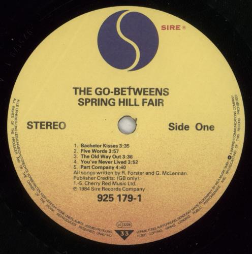 Go-Betweens Spring Hill Fair - VG vinyl LP album (LP record) UK TGBLPSP874275