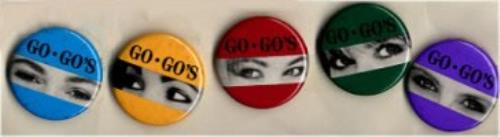 Go-Go's Badges - set of 5 memorabilia US GOGMMBA156524