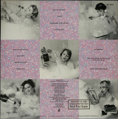 Go-Go's Beauty And The Beat - Promo Stamped vinyl LP album (LP record) UK GOGLPBE586626