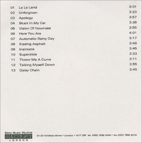 Go-Go's God Bless The Go-Go's CD-R acetate UK GOGCRGO199736