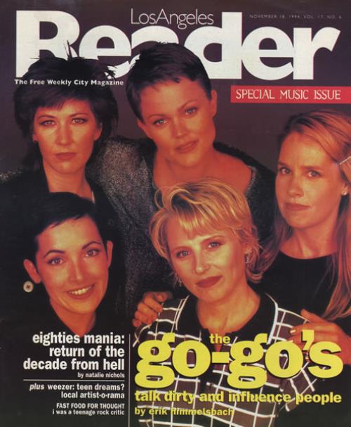 Go-Go's Los Angeles Reader - Special Music Issue magazine US GOGMALO434541